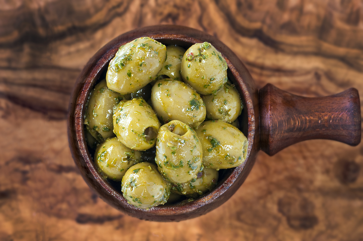 Pitted Green Olives with Chermoula